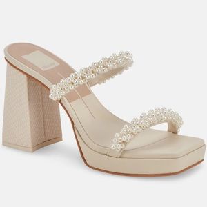 Dolce Vita Vanilla Pearls Heels